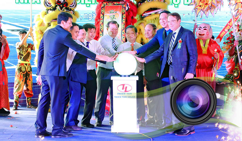 Photo Inauguration of Thien Tan solar power plant Quang Ngai